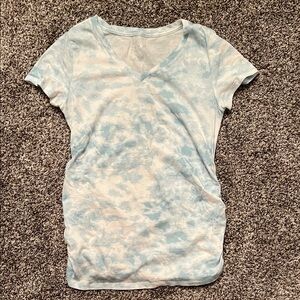 Isabel Maternity by Ingrid & Isabel Blue Tie-Dye Short Sleeve Tee